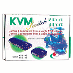 Network, 4-Port PS/2 KVM Switch w/1 Cable Set